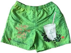 Travis Scott McDonalds Shamrock Shake Shorts Mens M Green Cactus Jack Nylon